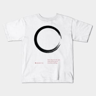 Enso Circle Zen Meditation Art Print Kids T-Shirt